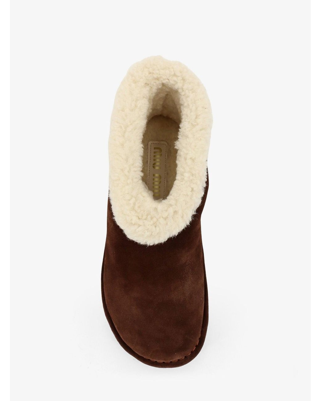 Miu Miu Brown Suede Ankle Boots