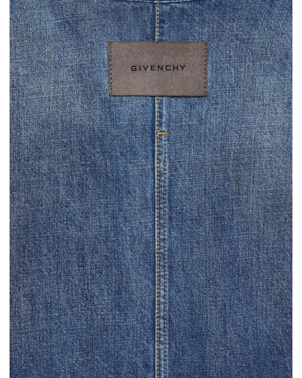 Givenchy Blue Overshirt Denim Shirt for men