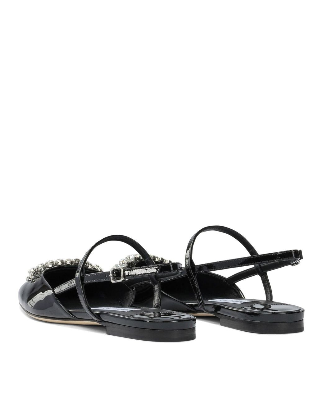 Jimmy Choo Black "Belinda" Slingback Ballet Flats