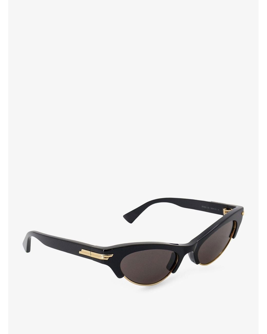 Bottega Veneta Black Angle Acetate Sunglasses