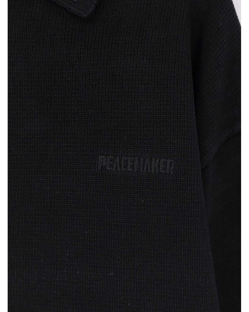 Oamc Peacemaker Blue Cotton Polo Shirt for men