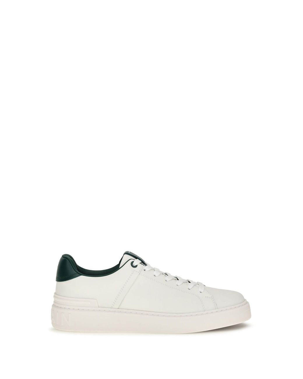 Balmain White B-Court Leather Sneakers for men
