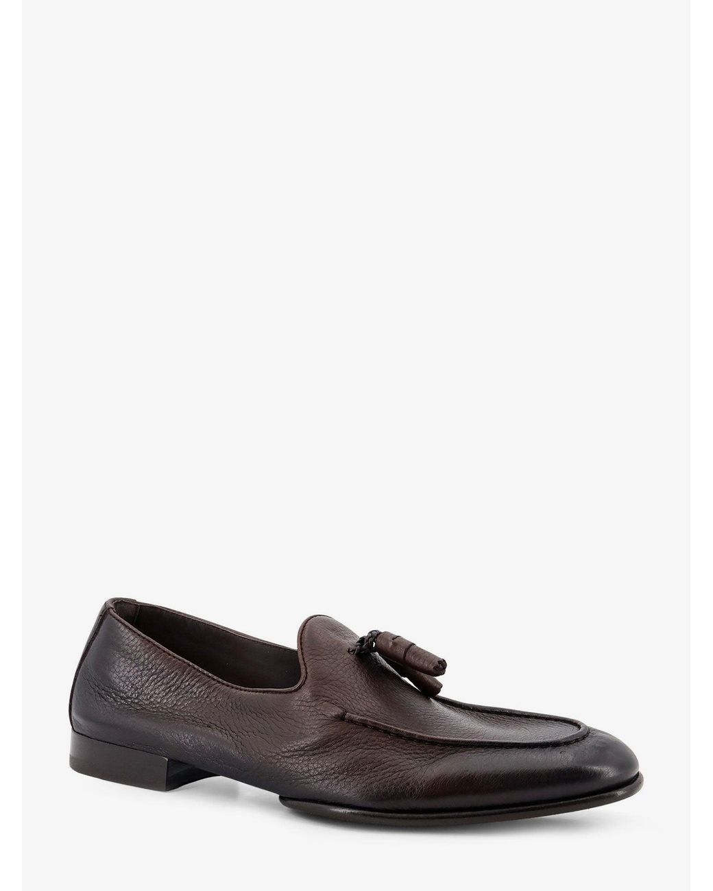 Doucal's White Daino Leather Loafers for men