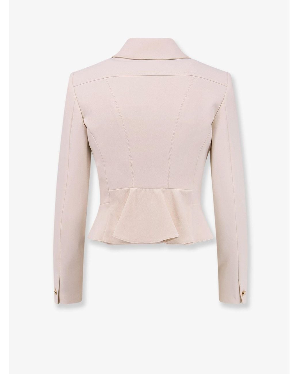 Elisabetta Franchi Pink Cropped Blazer
