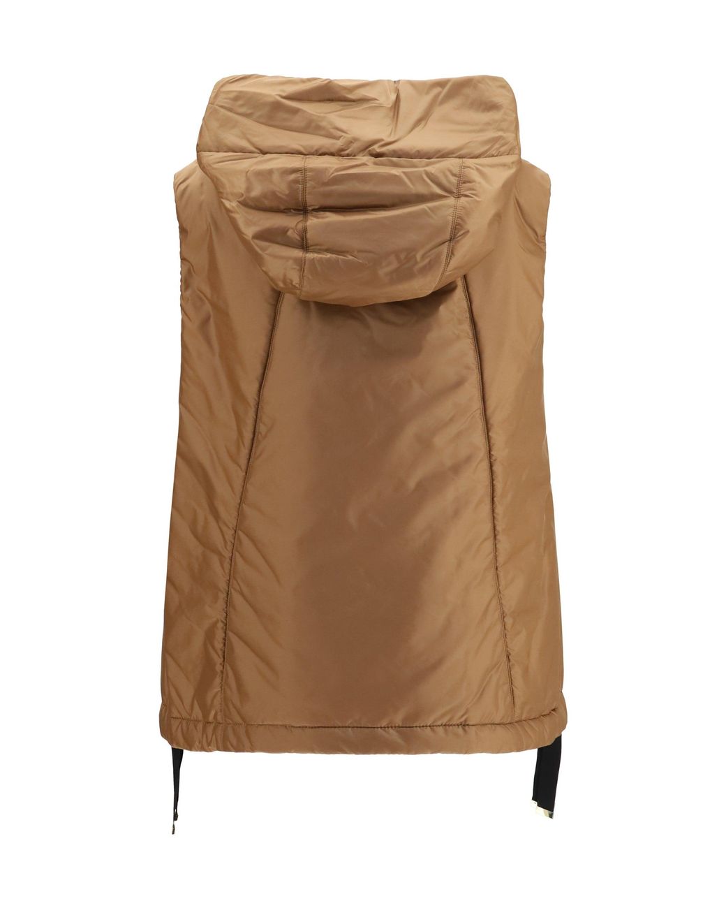 Max Mara Natural Hooded Padded Vest