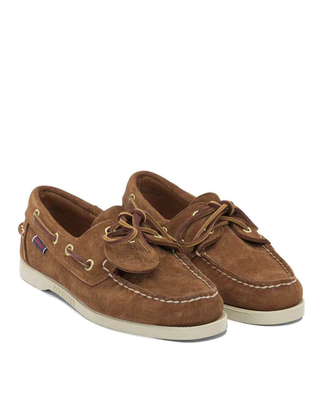 Sebago Brown "Portland Artisan Ox" Lace Up Loafers