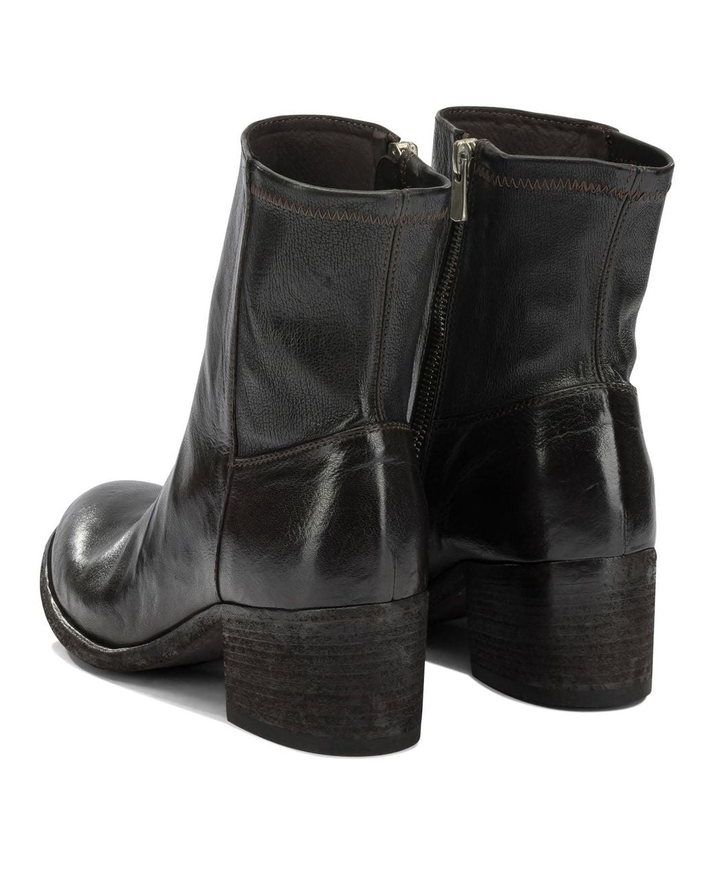 Officine Creative Black Denner 127 Ankle Boots