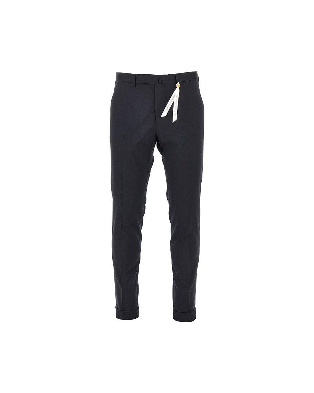 Santaniello Blue Praiano Il Viaggiatore Twill Pants for men