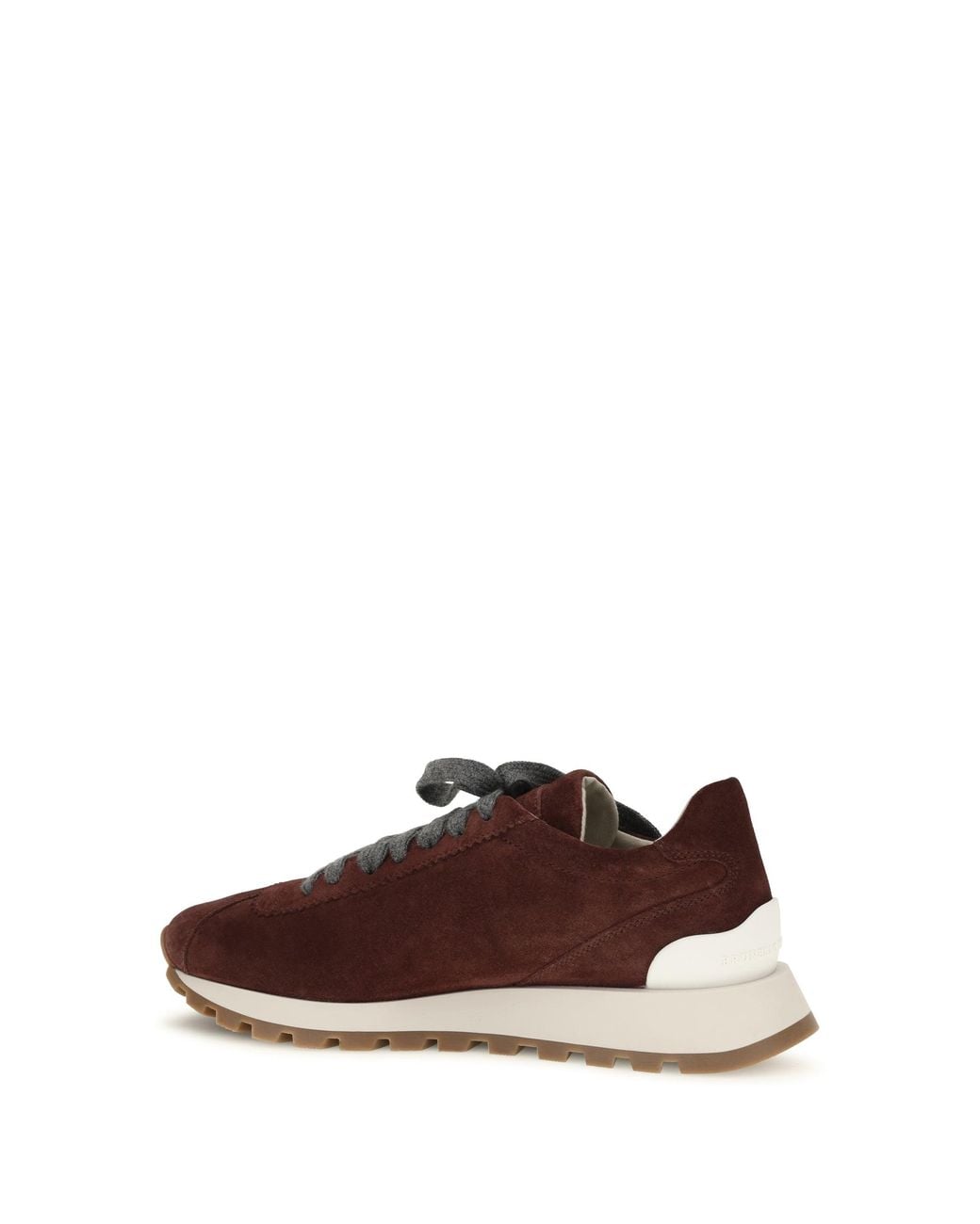 Brunello Cucinelli Brown Runner Sneakers Dark Ruby