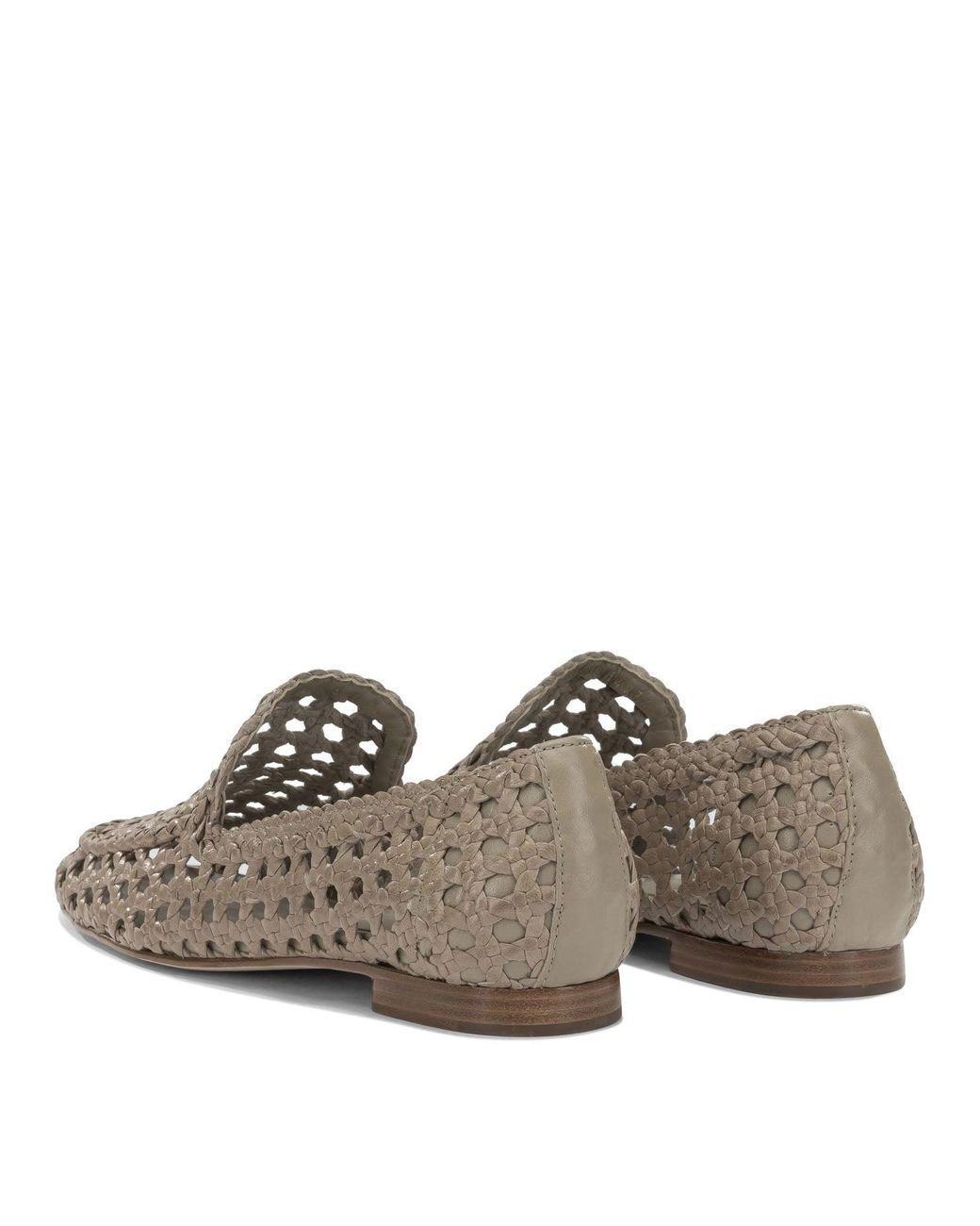 Pons Quintana Gray Leather Loafers