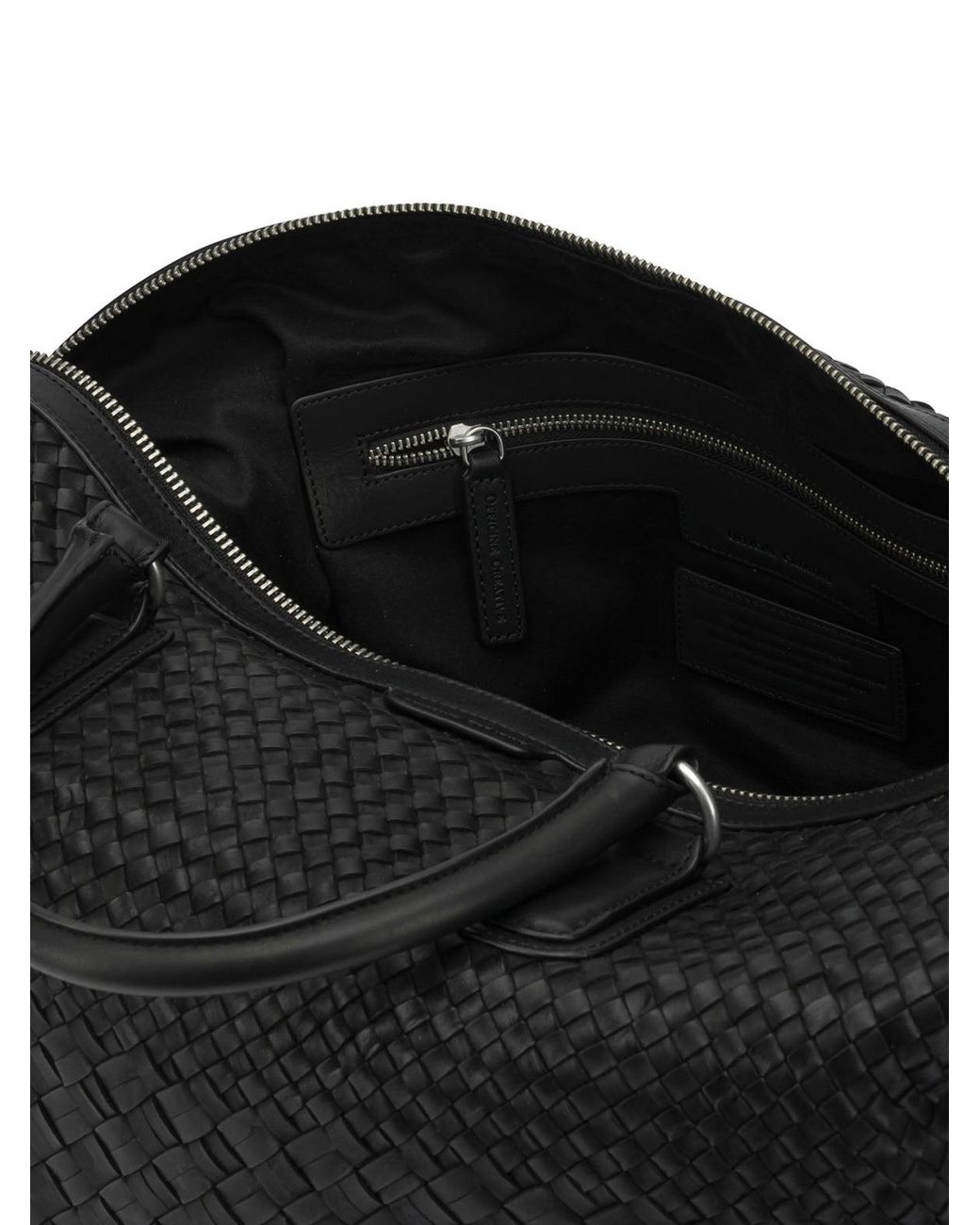 Officine Creative Black Armor 019 Travel Bag for men