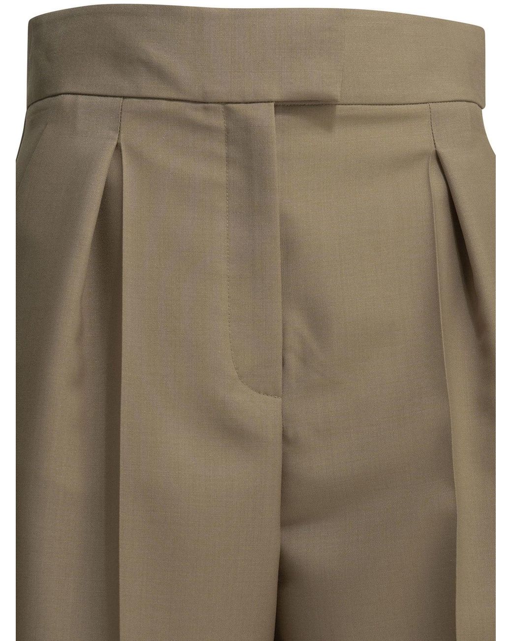 Valentino Natural Tailored Mohair Pants