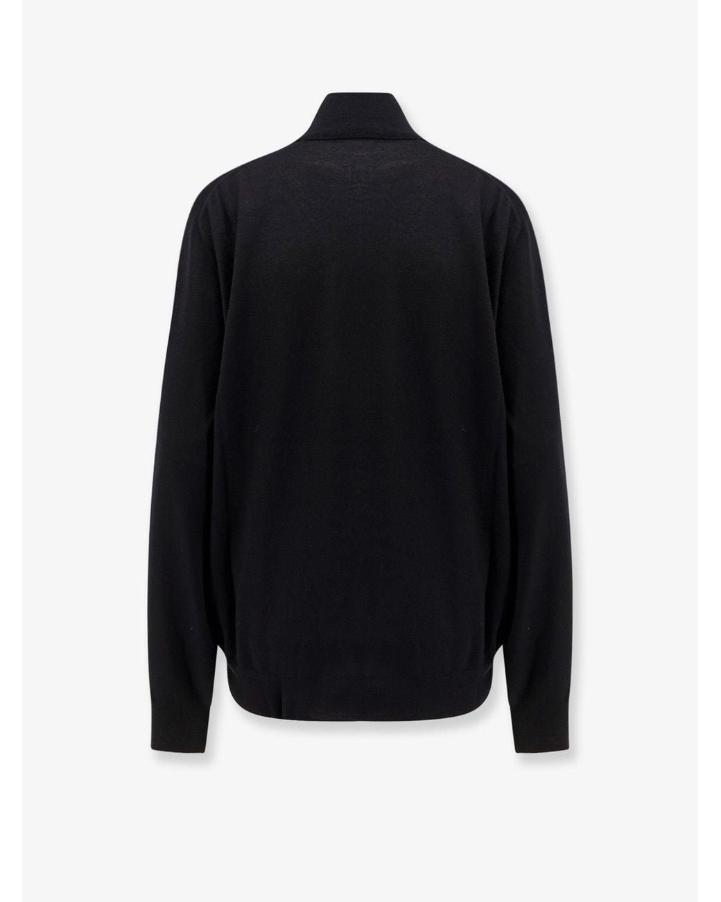 Brunello Cucinelli Black Cashmere And Silk Turtleneck for men