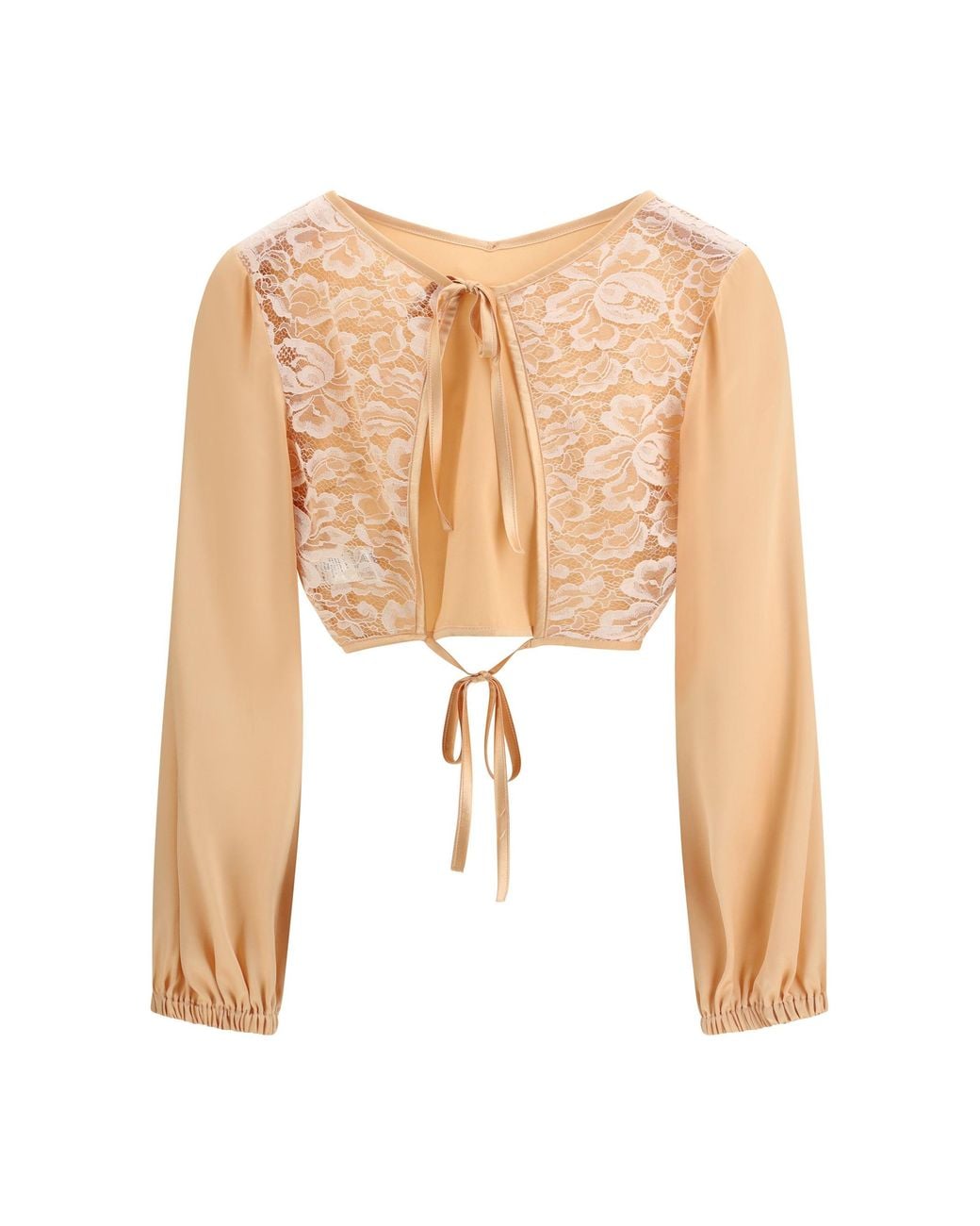 Kristina Ti White V-Neck Silk Blouse