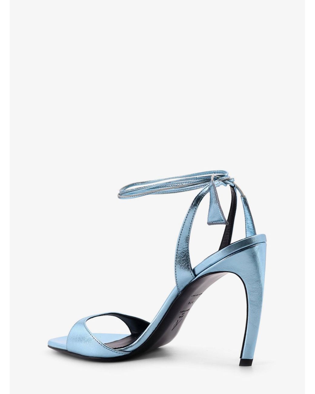 The Attico Blue Ora Satin Sandals