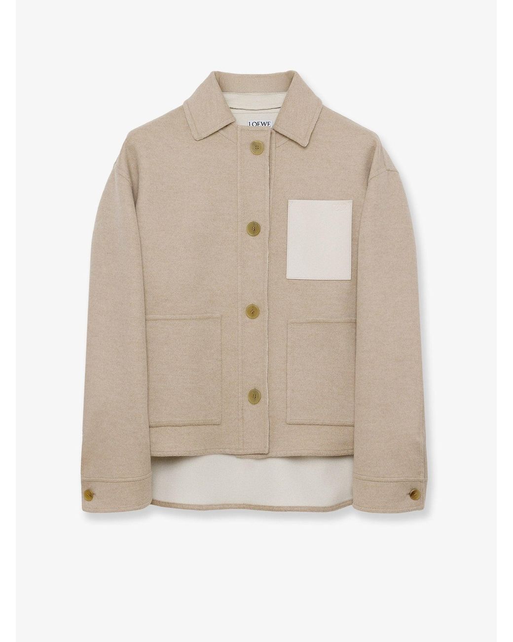 Loewe Natural Workwear Wool And Cashmere Jacket
