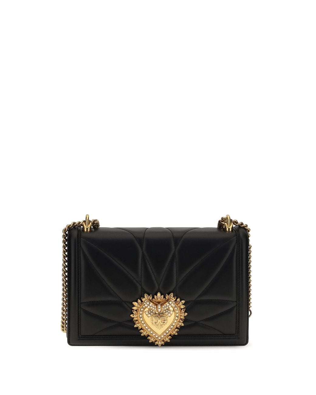 Dolce & Gabbana Black Dolce & Gabbana Large Devotion Shoulder Bag