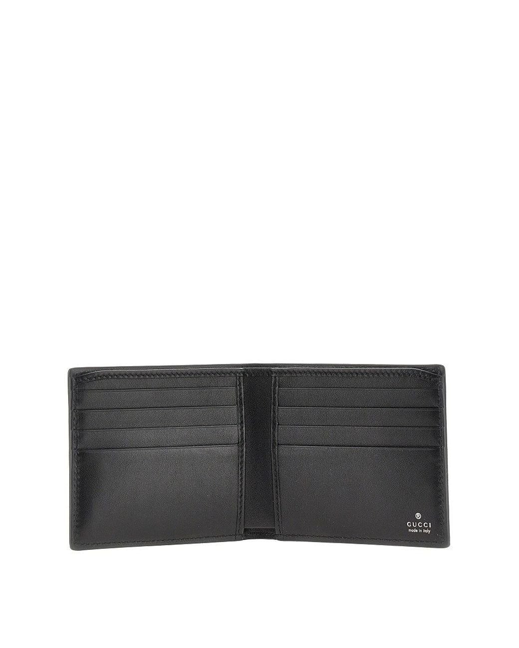 Gucci Black Leather Wallet With Horsebit Detail for men