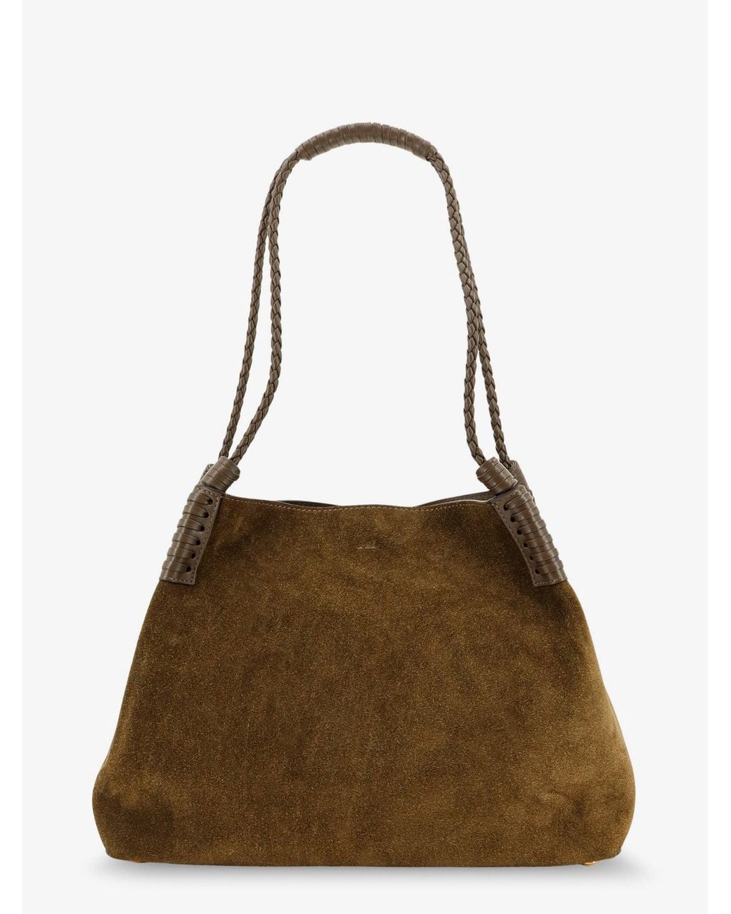 Etro Brown Libra S Arnica Suede Shopping Bag