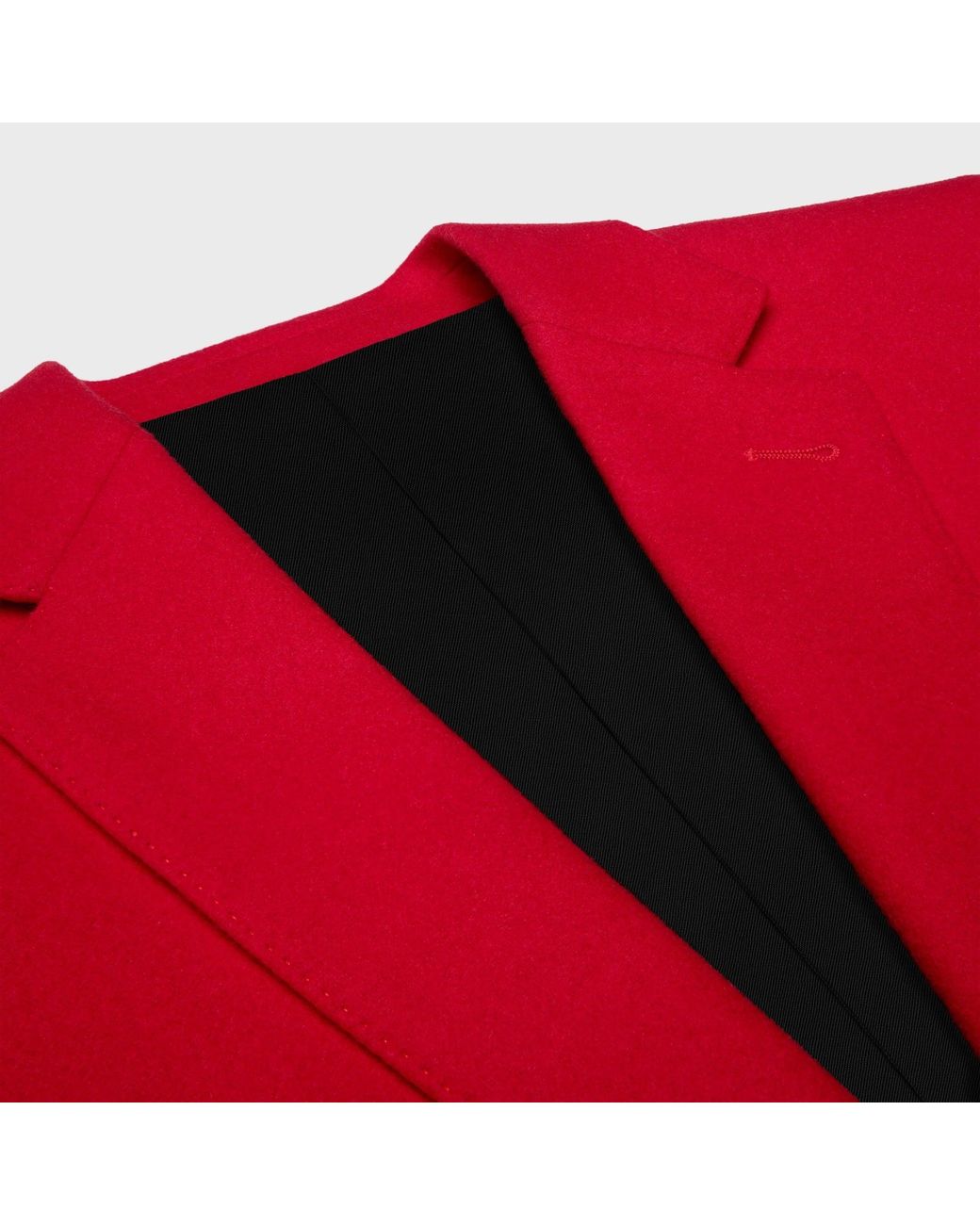 Céline Red Virgin Wool Blazer Jacket for men