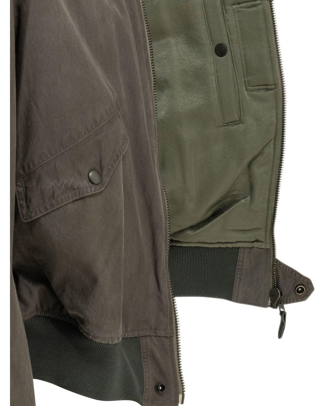A.PRESSE Gray "L-2B Flight Jacket" Bomber for men
