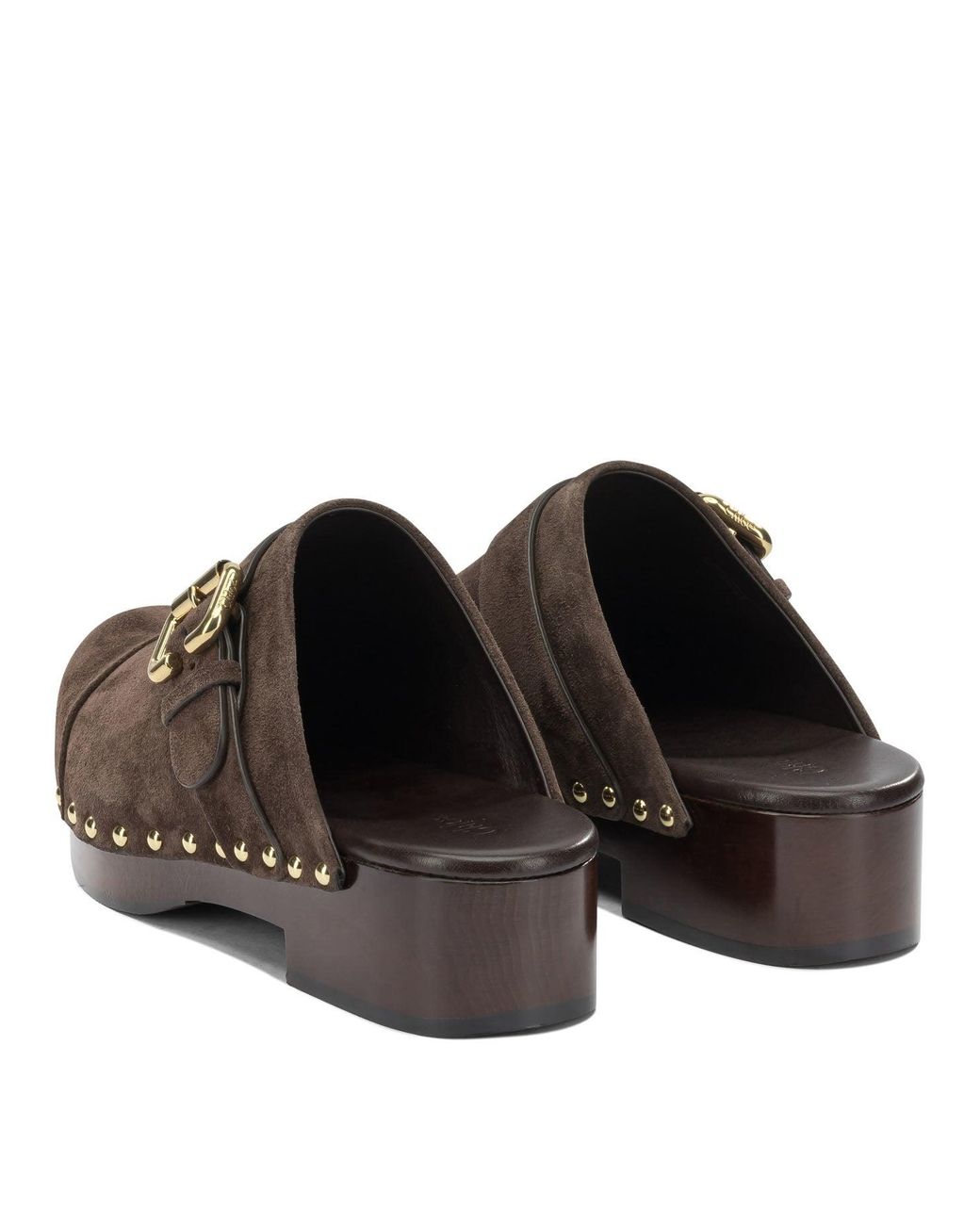 Chloé Brown "Jeannette" Clogs