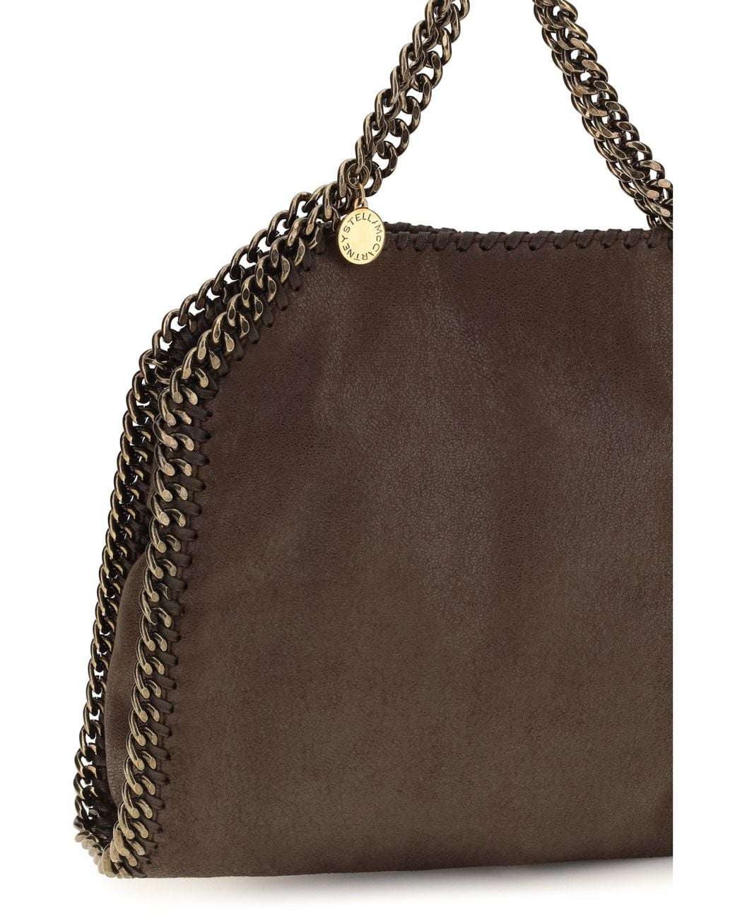 Stella McCartney Brown Mini Falabella Handbag Mahogany