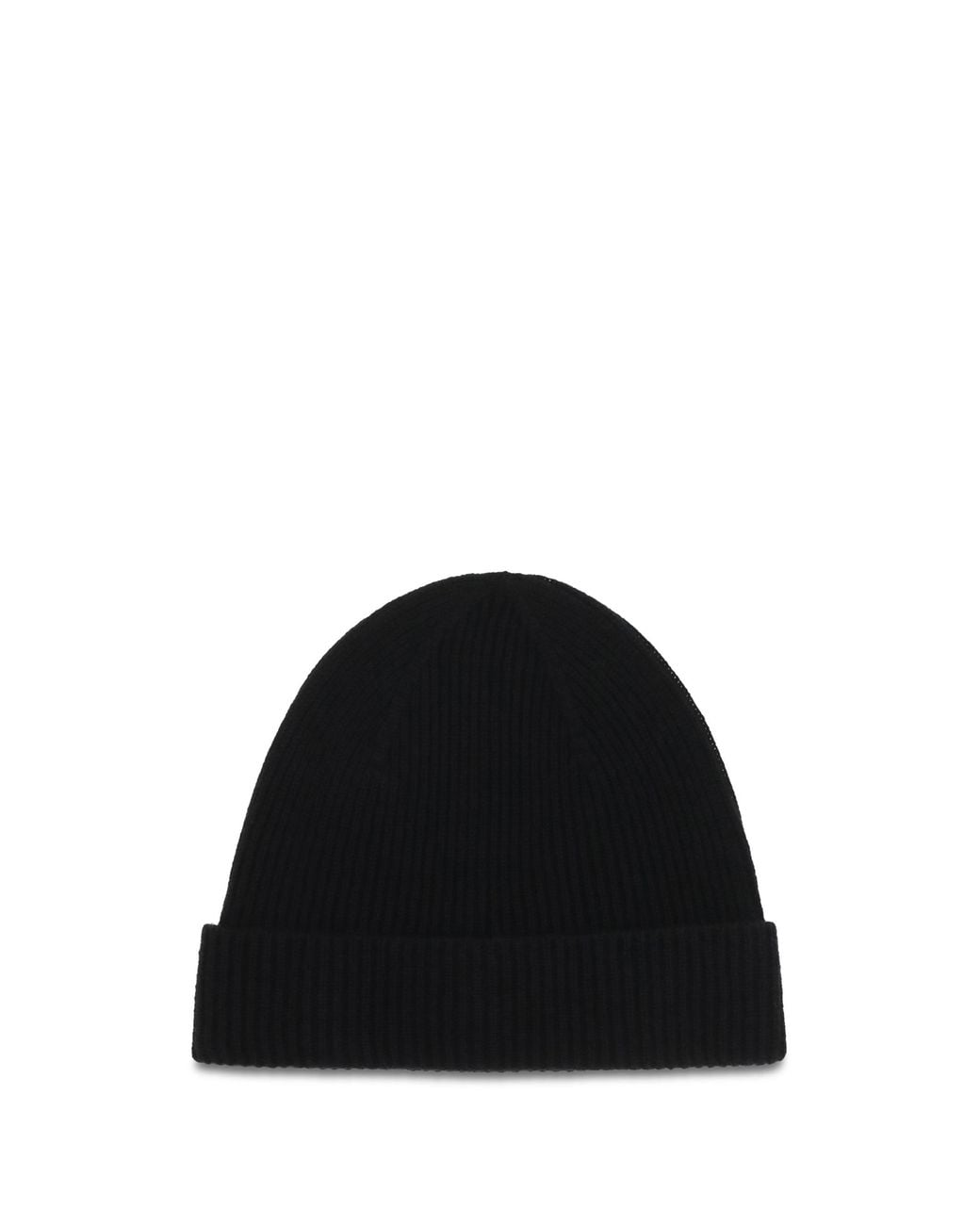 Kiton Black Wool Beanie Hat for men