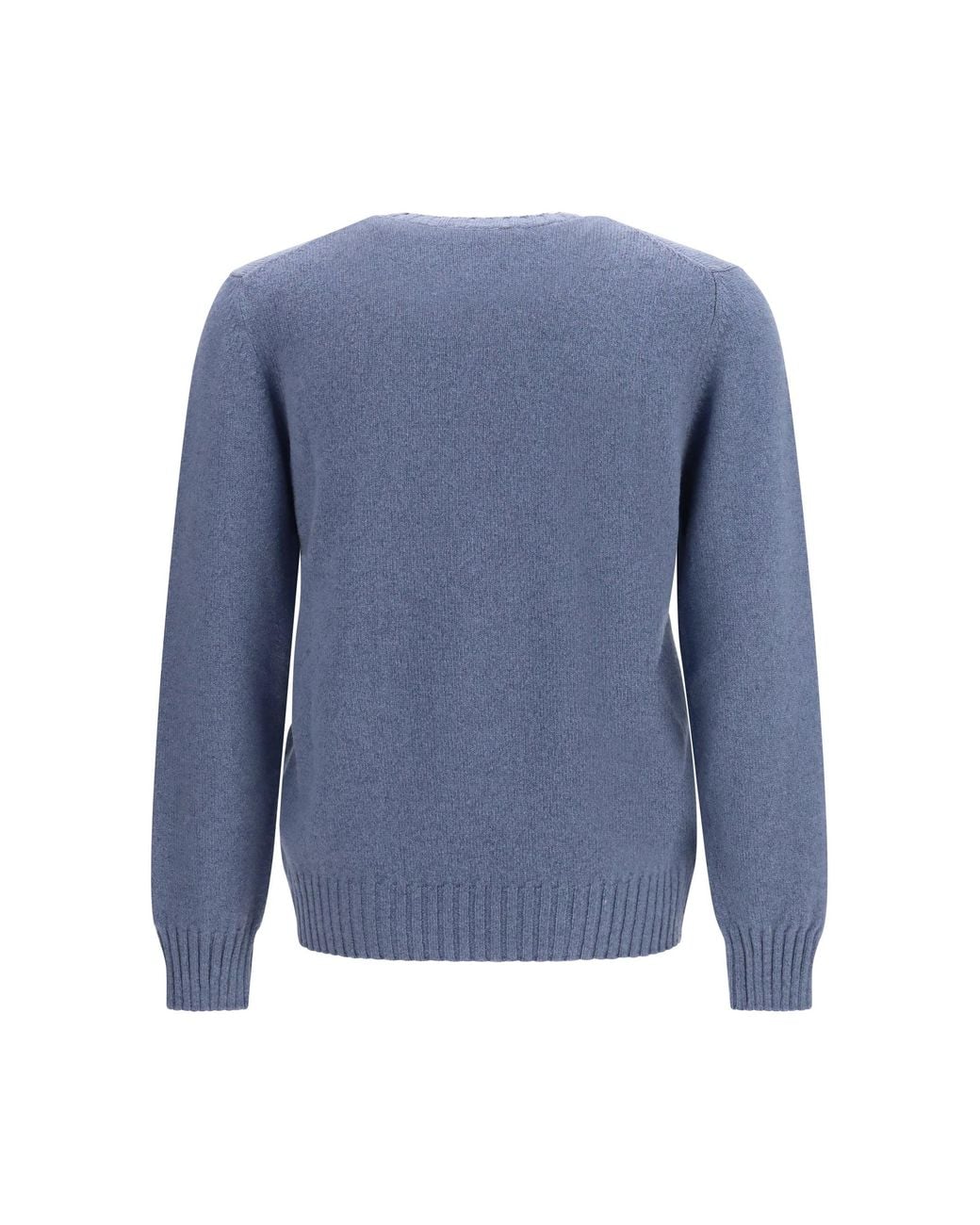 Piacenza Cashmere Blue Crewneck Sweater for men