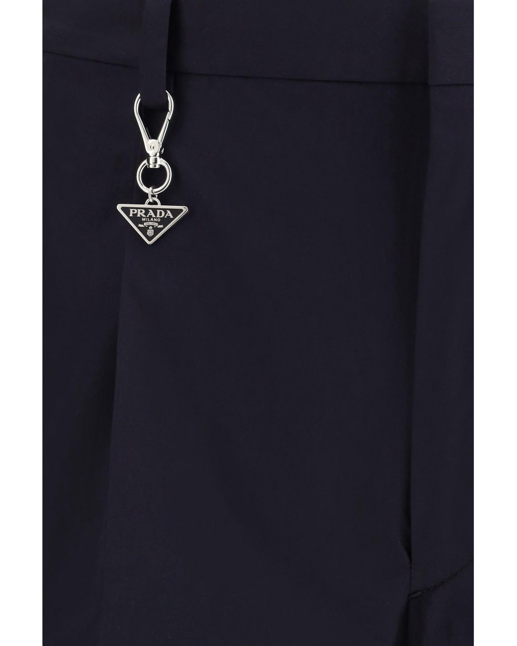 Prada Blue Tailored Cotton Poplin Pants for men