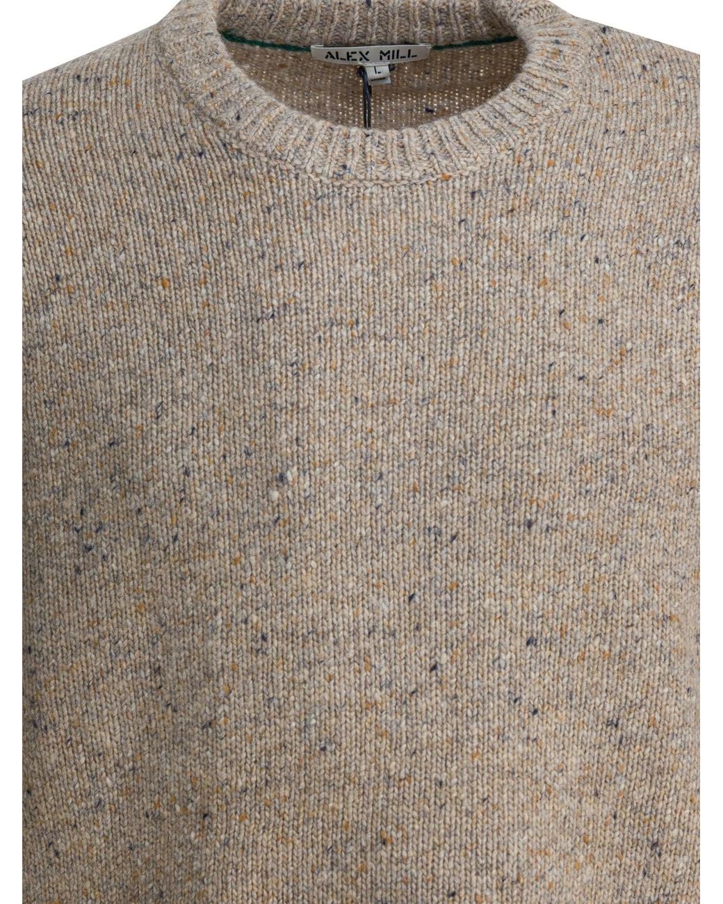 Alex Mill Brown "Donegal" Wool Sweater for men