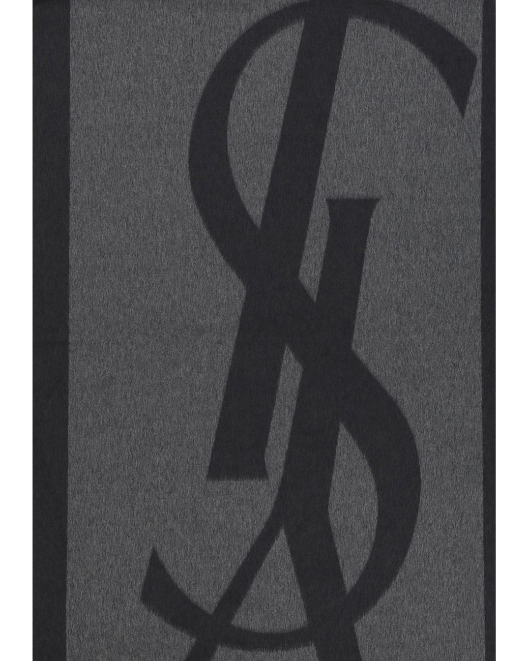 Saint Laurent Gray Cassandre Scarf for men