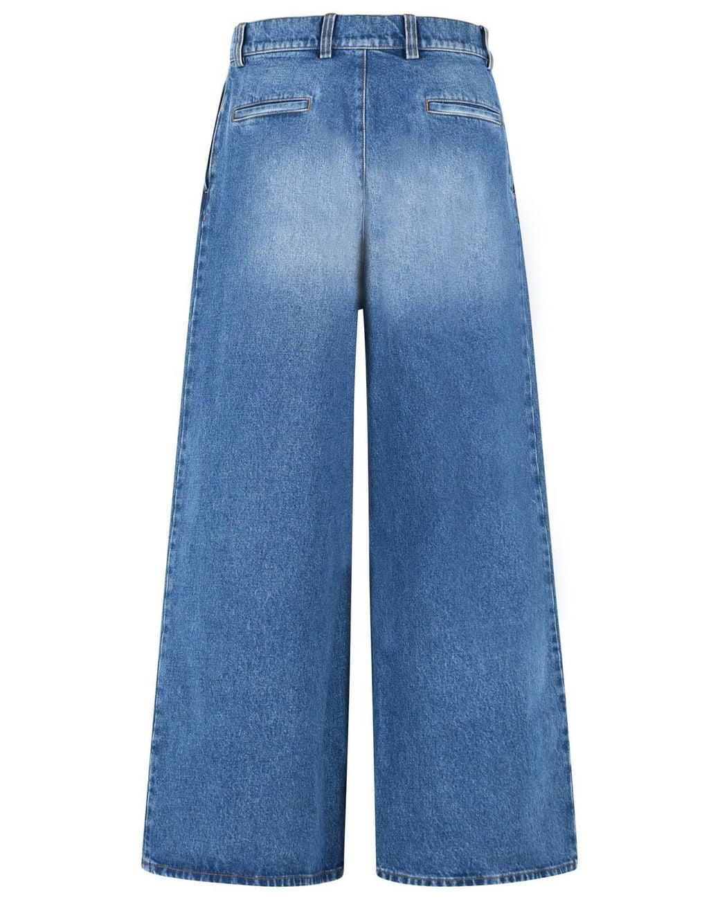ERL Blue Denim Wide Leg Jeans for men