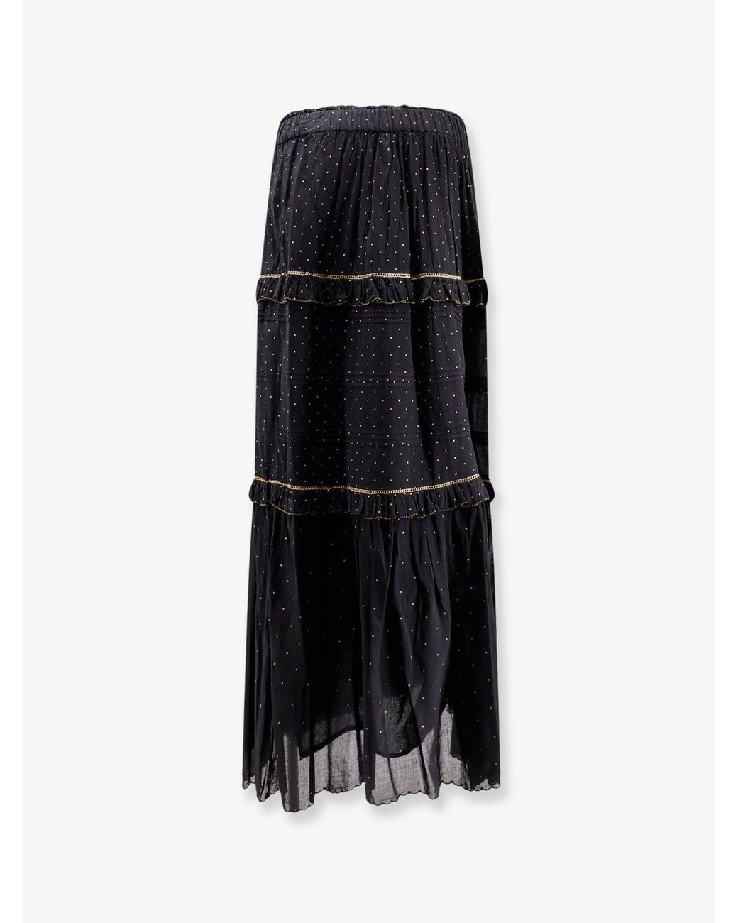 Isabel Marant Black Marant Etoile Volodia Polka-Dots Skirt