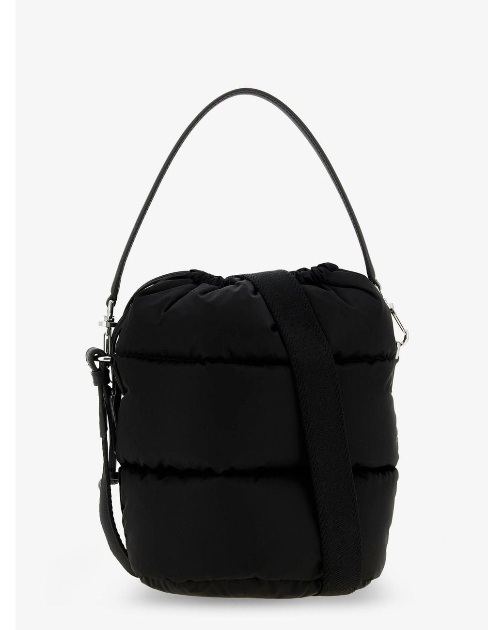Moncler Black Caradoc Nylon Bucket Bag