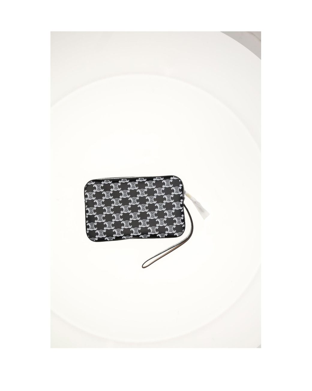 Céline White Pouch With Strap for men