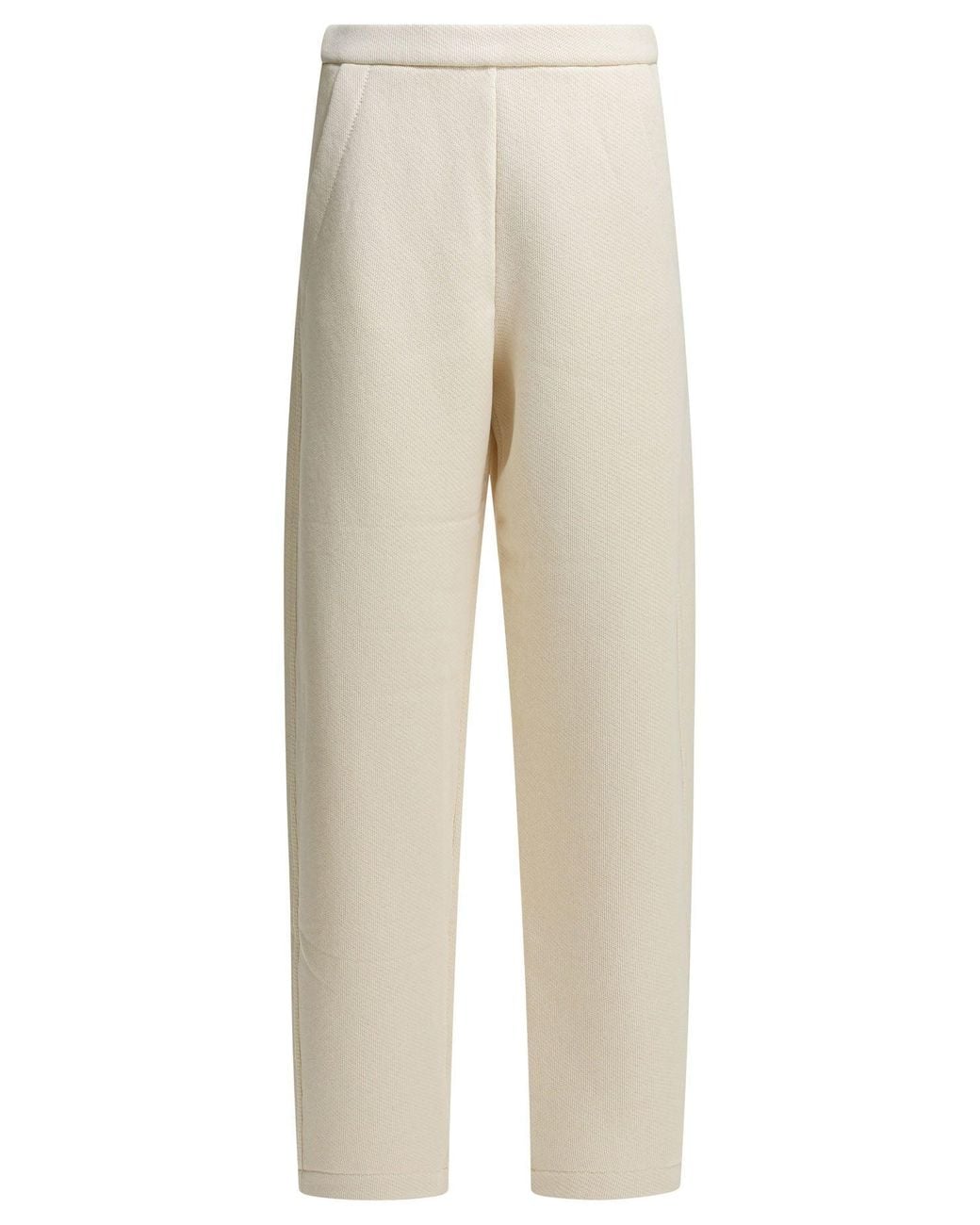 Max Mara Pure Natural Dente Trousers White