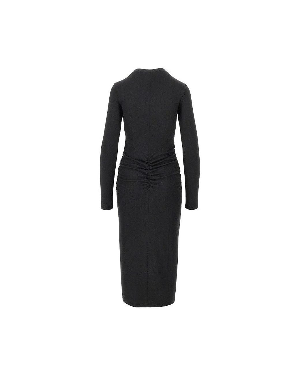 Isabel Marant Black Dylin Jersey Midi Dress