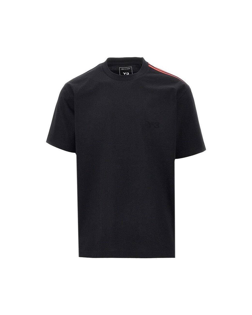 Y-3 Black Gradient Stripes Oversized T-Shirt for men