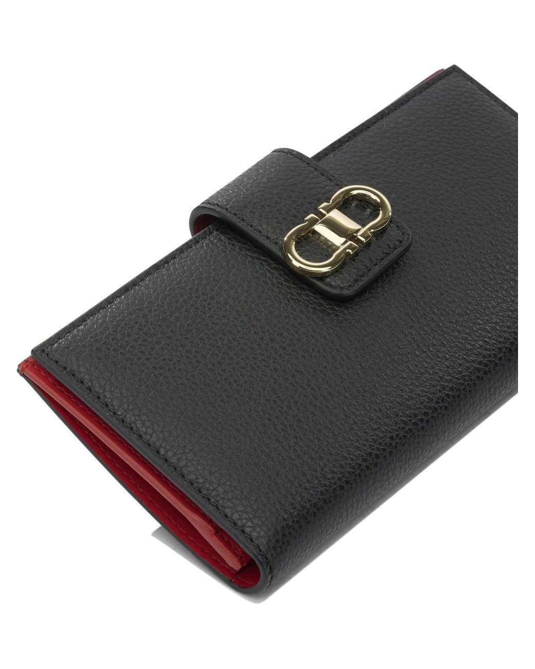 Ferragamo Black "Gancini" Wallet