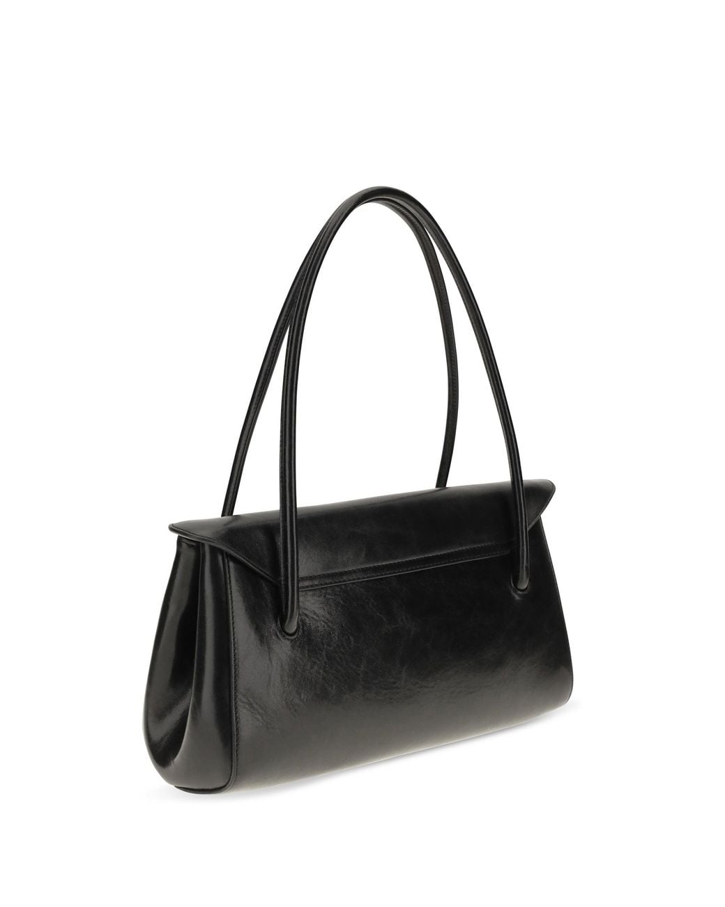 Marni Black Milanetto Studded Leather Shoulder Bag