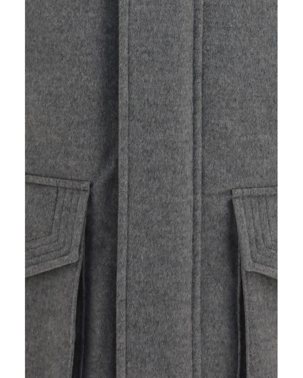 Brunello Cucinelli Gray Jacket Cashmere Zip And Buttons for men