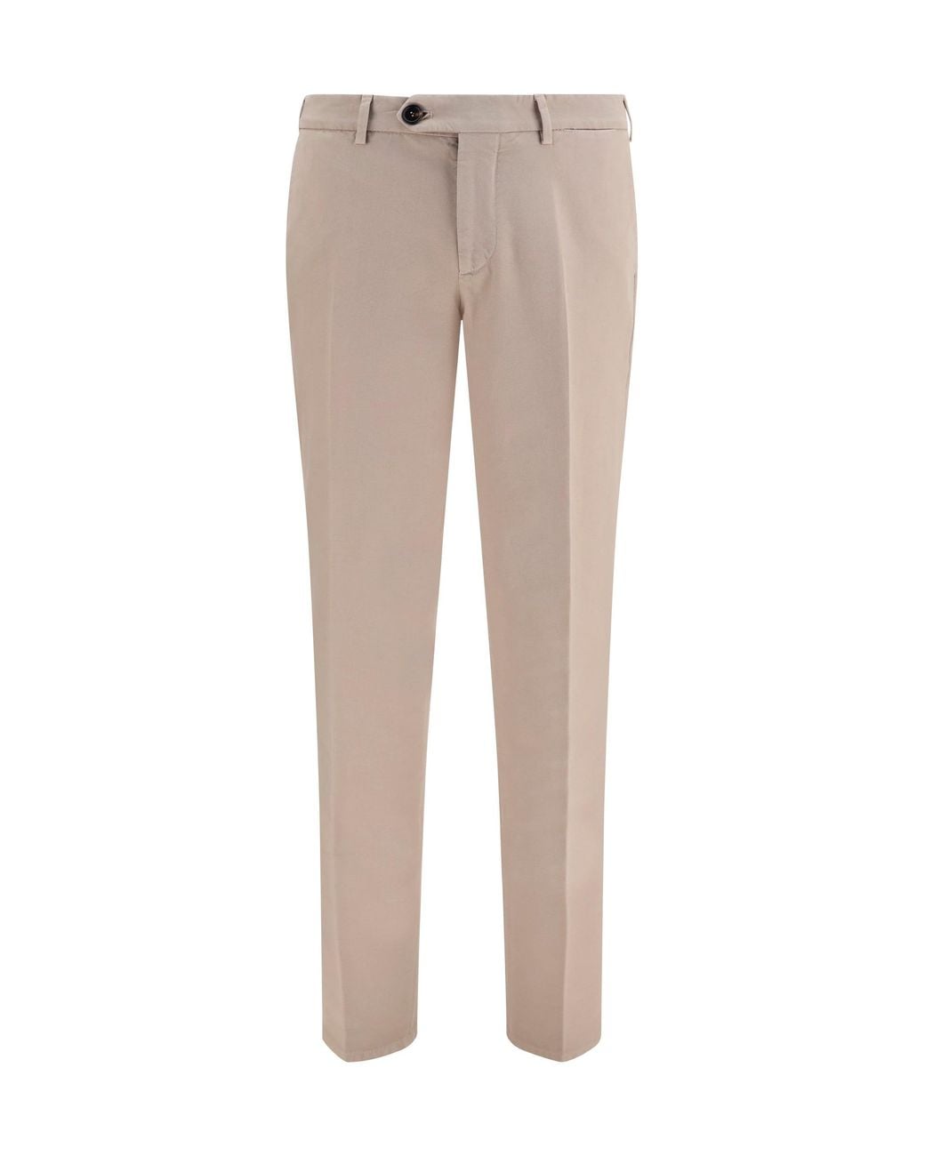 Brunello Cucinelli Natural Dyed Cotton Pants for men