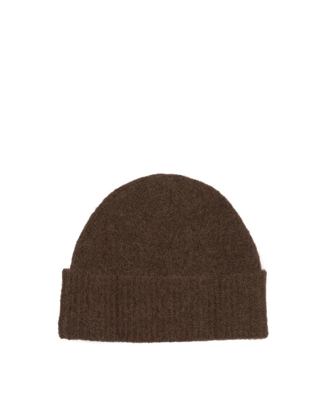AMI Brown Alpaca Beanie for men