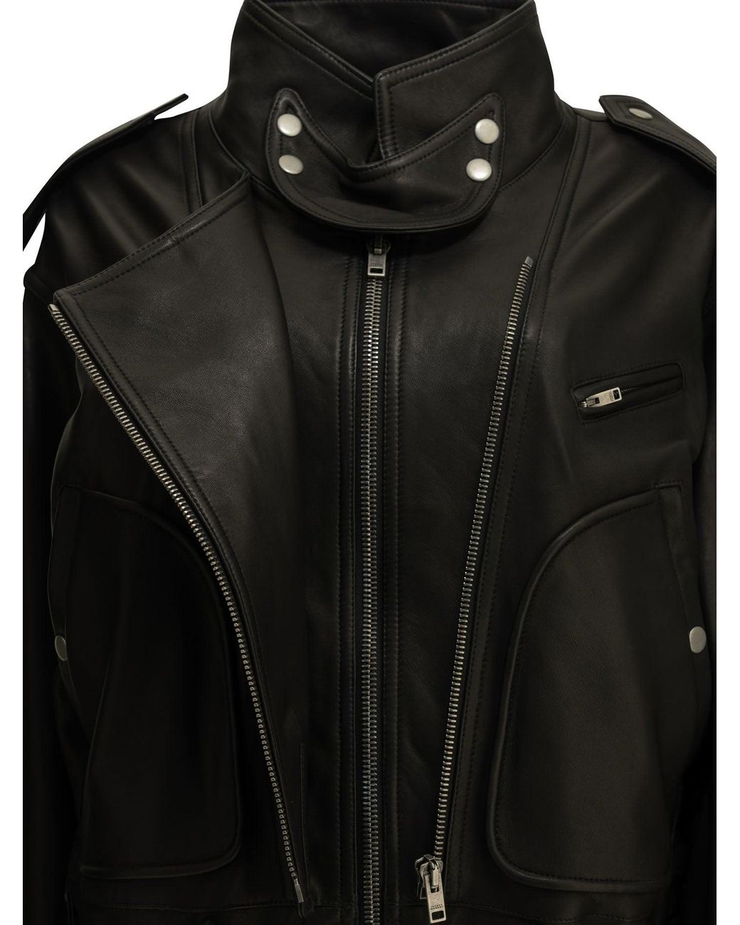 Isabel Marant Black "Farza" Leather Jacket