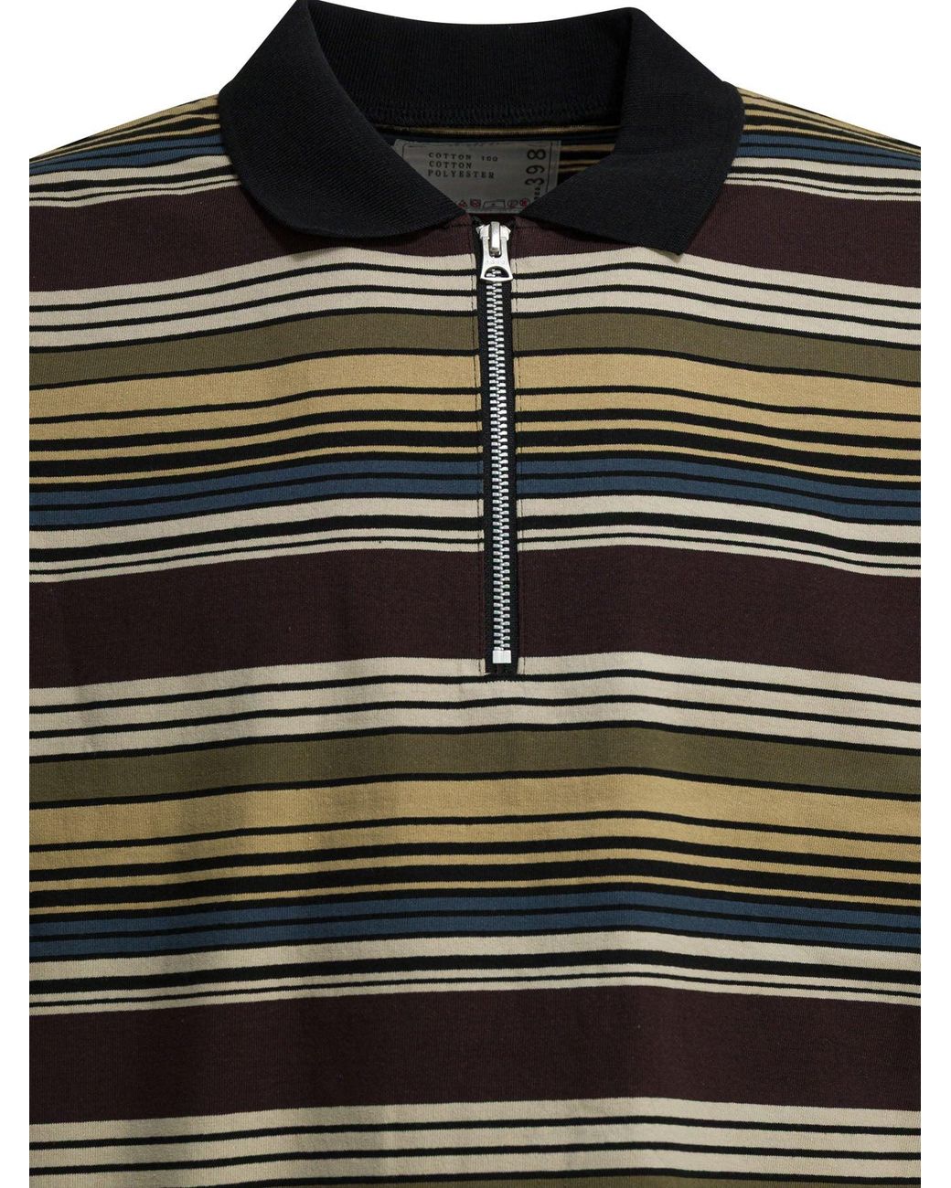 Sacai Black Polo Shirts for men