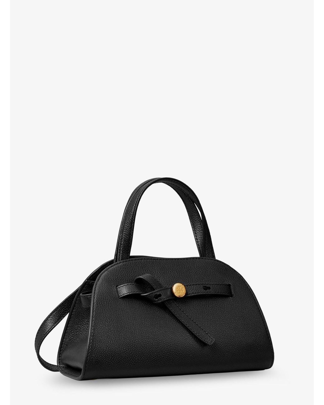Tory Burch Black Romy Small Leather Satchel Bag