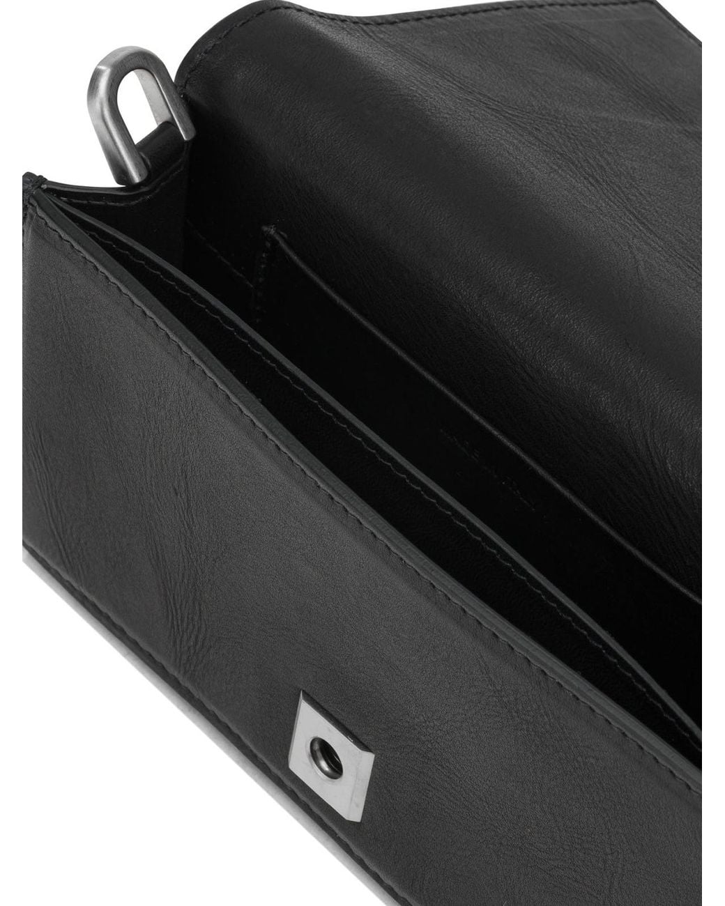 Rick Owens Black "Mini Griffin" Small Shoulder Bag