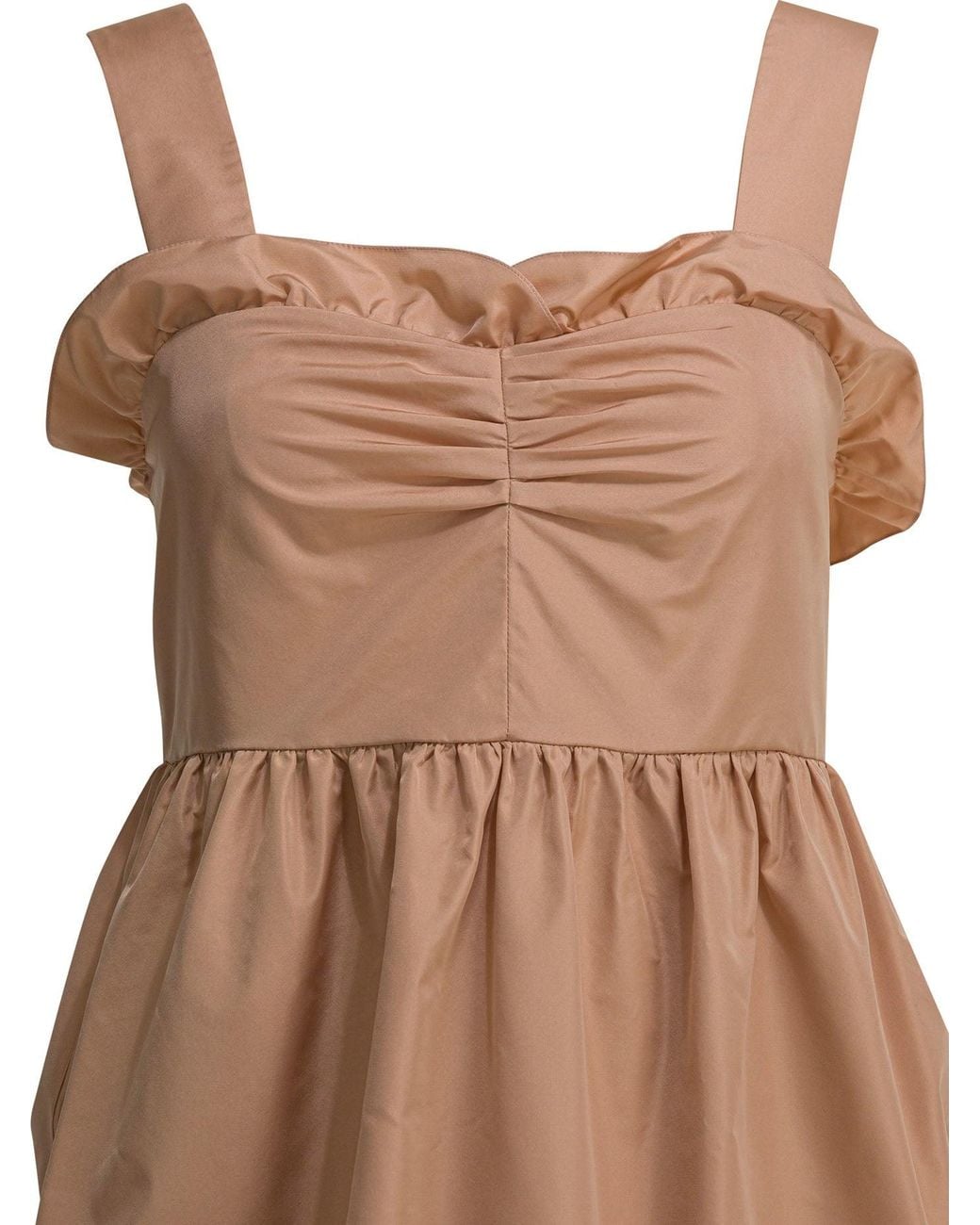 Chloé Brown Balloon Dress