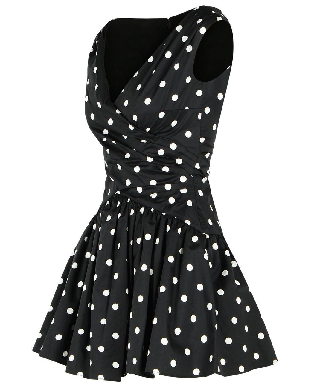 Self-Portrait Black Self Portrait 'Polka Dot' Cotton Dress
